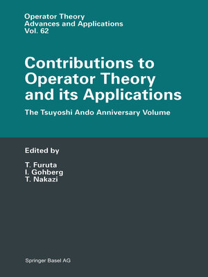cover image of Contributions to Operator Theory and its Applications